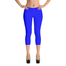 Blue Capri Leggings