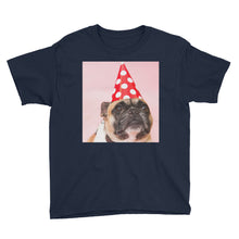 Birthday Pug Youth Short Sleeve T-Shirt