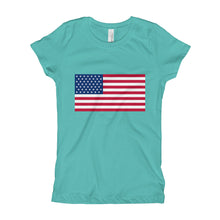 Girl's T-Shirt - American Flag