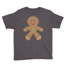 Gingerbread Man Youth Short Sleeve T-Shirt