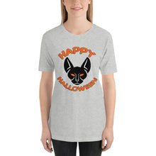 Happy Halloween Black Cat Short-Sleeve Unisex T-Shirt