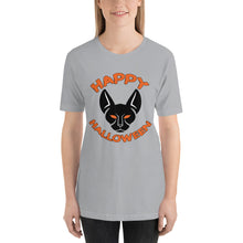 Happy Halloween Black Cat Short-Sleeve Unisex T-Shirt
