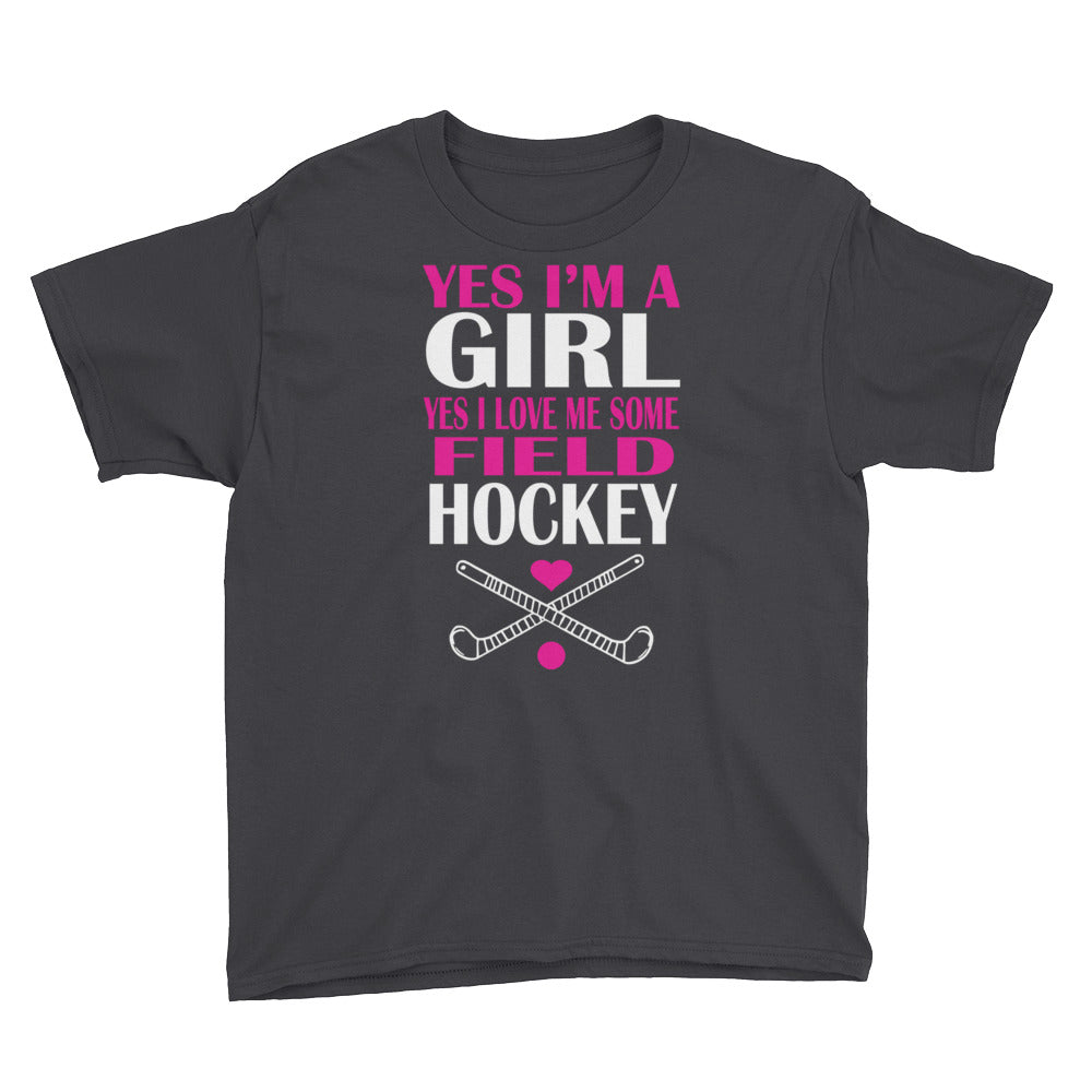 I Love Me Some Field Hockey Youth Short Sleeve T-Shirt