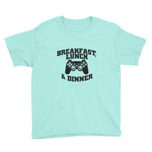 Breakfast, Lunch, and Dinner Youth Short Sleeve T-Shirt