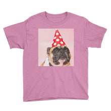 Birthday Pug Youth Short Sleeve T-Shirt