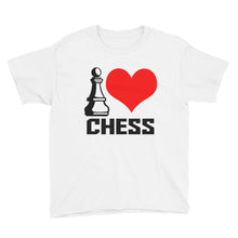 I Love Chess Youth Short Sleeve T-Shirt