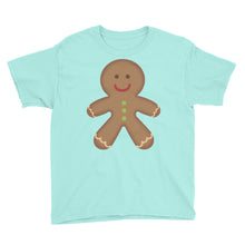 Gingerbread Man Youth Short Sleeve T-Shirt