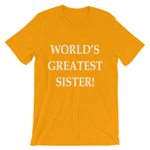 World's Greatest Sister t-shirt