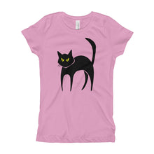 Girl's T-Shirt - Black Cat