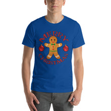 Merry Christmas Gingerbread Man Short-Sleeve Unisex T-Shirt
