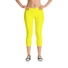 Yellow Capri Leggings