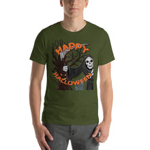 Happy Halloween Grim Reaper Short-Sleeve Unisex T-Shirt