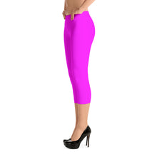 Magenta Capri Leggings