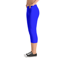 Blue Capri Leggings