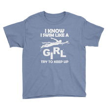 Swim Like a Girl Youth Short Sleeve T-Shirt