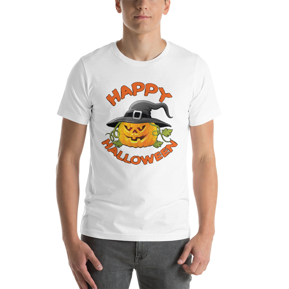 Happy Halloween Jack-O-Lantern Short-Sleeve Unisex T-Shirt