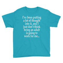 Not Going to Work For Me Youth Short Sleeve T-Shirt