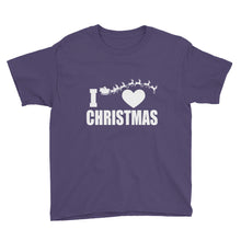 I Love Christmas Youth Short Sleeve T-Shirt