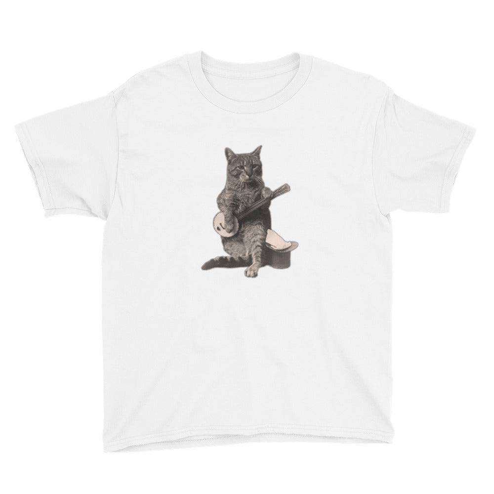 Banjo Cat Youth Short Sleeve T-Shirt