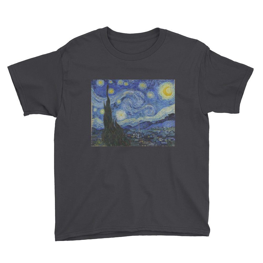 Starry Night Youth Short Sleeve T-Shirt
