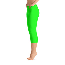 Green Capri Leggings