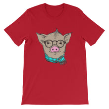 Hipster Pig Short-Sleeve Unisex T-Shirt