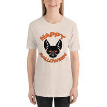 Happy Halloween Black Cat Short-Sleeve Unisex T-Shirt