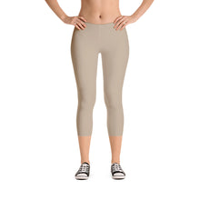 Tan Capri Leggings