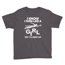 Swim Like a Girl Youth Short Sleeve T-Shirt