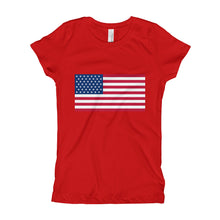 Girl's T-Shirt - American Flag