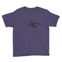 Black Widow Spider Youth Short Sleeve T-Shirt