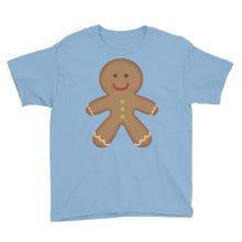 Gingerbread Man Youth Short Sleeve T-Shirt