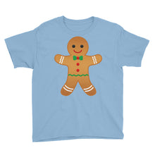 Gingerbread Man Youth Short Sleeve T-Shirt