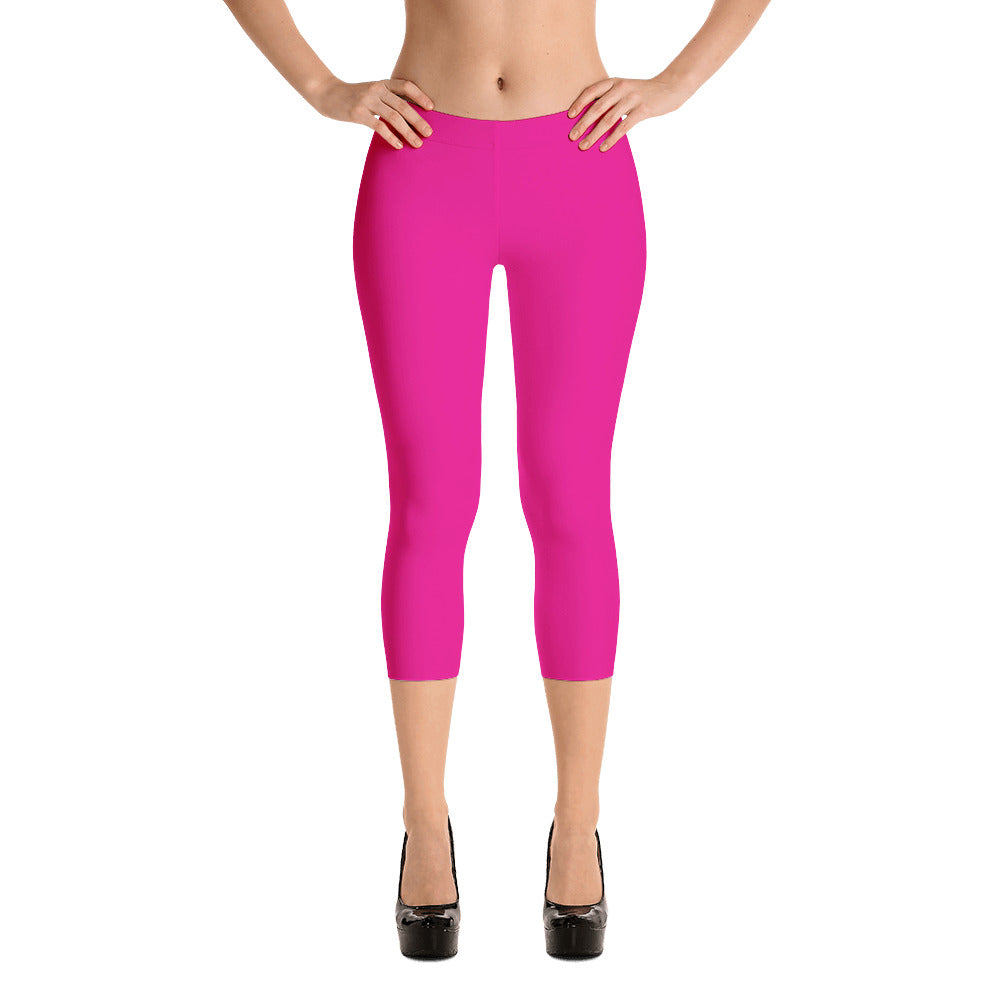 Magenta Capri Leggings