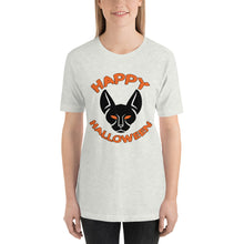 Happy Halloween Black Cat Short-Sleeve Unisex T-Shirt