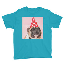 Birthday Pug Youth Short Sleeve T-Shirt
