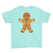 Gingerbread Man Youth Short Sleeve T-Shirt