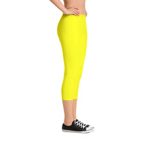 Yellow Capri Leggings
