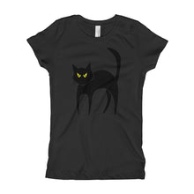 Girl's T-Shirt - Black Cat