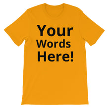 Fully Customizable Short-Sleeve Unisex T-Shirt