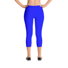 Blue Capri Leggings