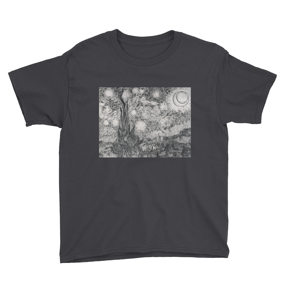 Starry Night Youth Short Sleeve T-Shirt