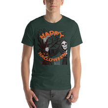 Happy Halloween Grim Reaper Short-Sleeve Unisex T-Shirt