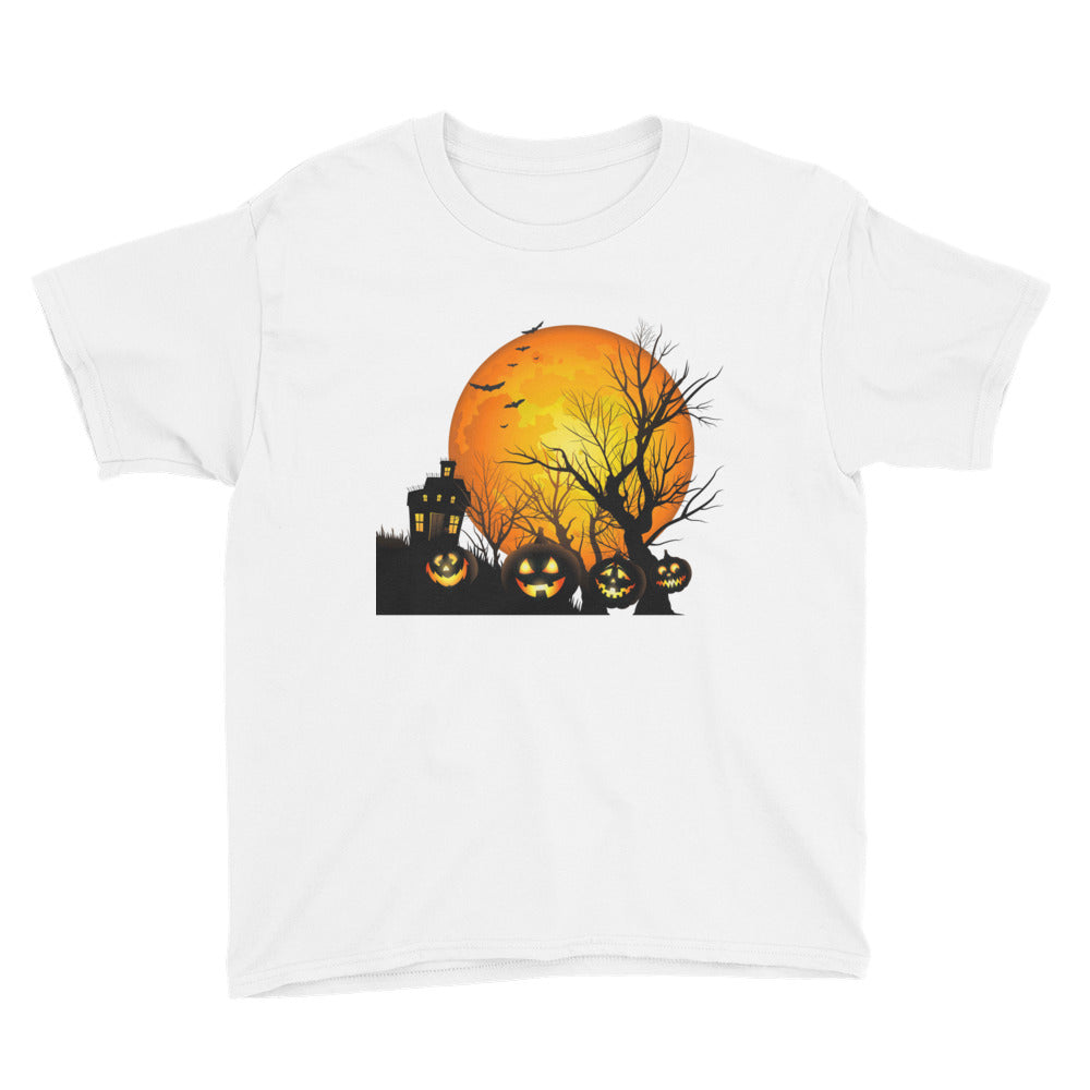 Haunted House Youth Short Sleeve T-Shirt