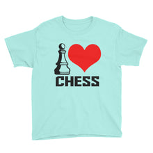 I Love Chess Youth Short Sleeve T-Shirt