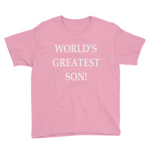 World's Greatest Son Youth Short Sleeve T-Shirt