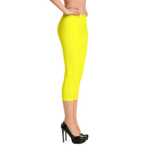 Yellow Capri Leggings