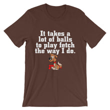 It Takes a Lot of Balls to Play Fetch t-shirt