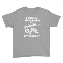 Swim Like a Girl Youth Short Sleeve T-Shirt