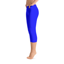 Blue Capri Leggings